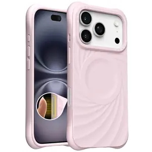 ORNARTO VORTUXE Case for iPhone 17 16 series – 2X Military-Grade Drop Protection, VORTUXE Textured Silicone, Stylish Magnetic Phone Cover Compatible with MagSafe