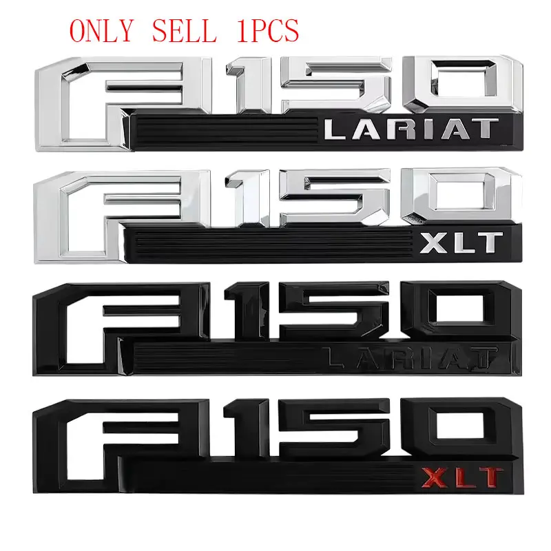 3D F150 ABS sticker for Ford Raptor F150 Lariat XLT pick-up truck refit car accessories