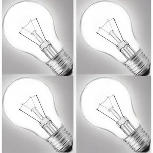 4 Pack A19 Incandescent Light Bulbs - 75W 120V Indoor AC Power Supply, Shatter-Resistant, Durable, Warm White Light (60W+ Brightness Equivalent) for DIY Painting Supplies & Hobbies