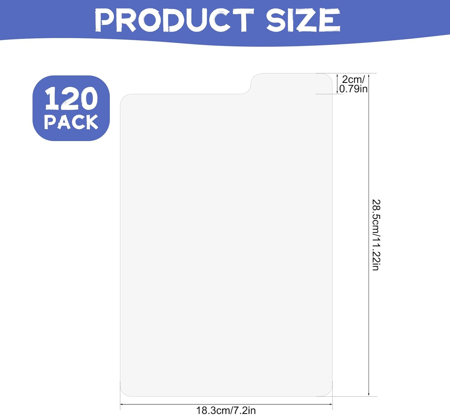 120 count Comic Book Dividers with Tab, 11.22" x 7.2" Tall Boards Dividers, Thick Cardboard Card Separator Comic Book Dividers for Short or Long Comic Book Storage Boxes Office Supplies (White)