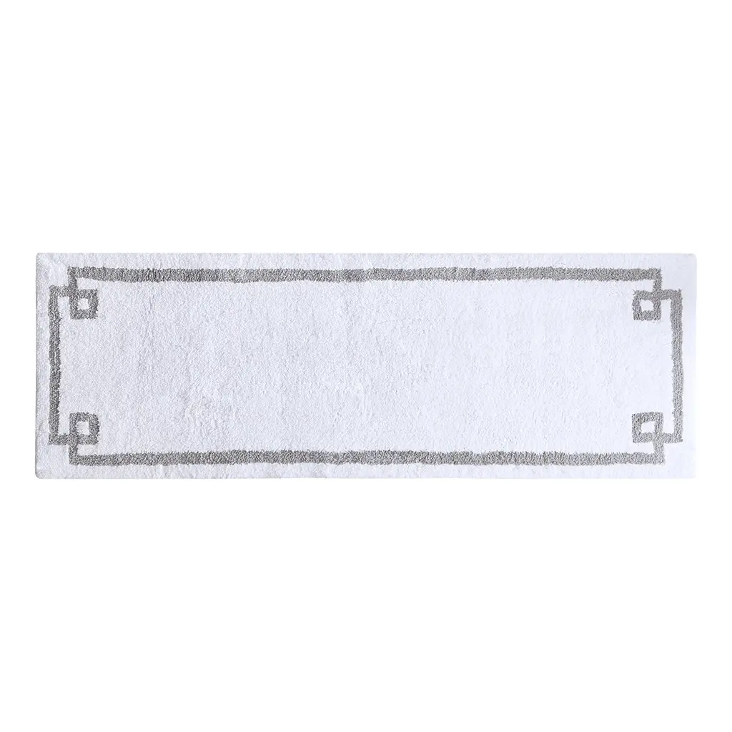 Nokaa Cotton Tufted Bath Rug 24x72 Inches, Soft Absorbent Bathroom Runner Mat, Non-Slip Latex Backing, Machine Washable Quick Dry, Oeko-Tex Certified, White Rectangular Floor Carpet for Bathroom Laundry Kitchen Entryway, Multiple Sizes and Colors...