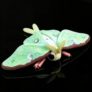Luna Moth Plush Toy, Realistic Moth Stuffed Animal, Soft Insect Plushie for Nature Lovers, Cute Decorative Plush Gift for Kids & Adults, Cuddly Stuffed Animals