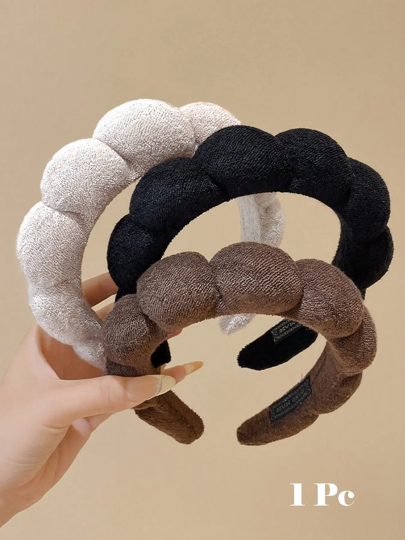 Cloud-Shaped Sponge Headband, Spa Headband for Face Washing, Minimalist Hair Accessories for Women, Suitable for Thick Hair, Headbands Thick, All Seasons Use, Soft Headband, Hairbands