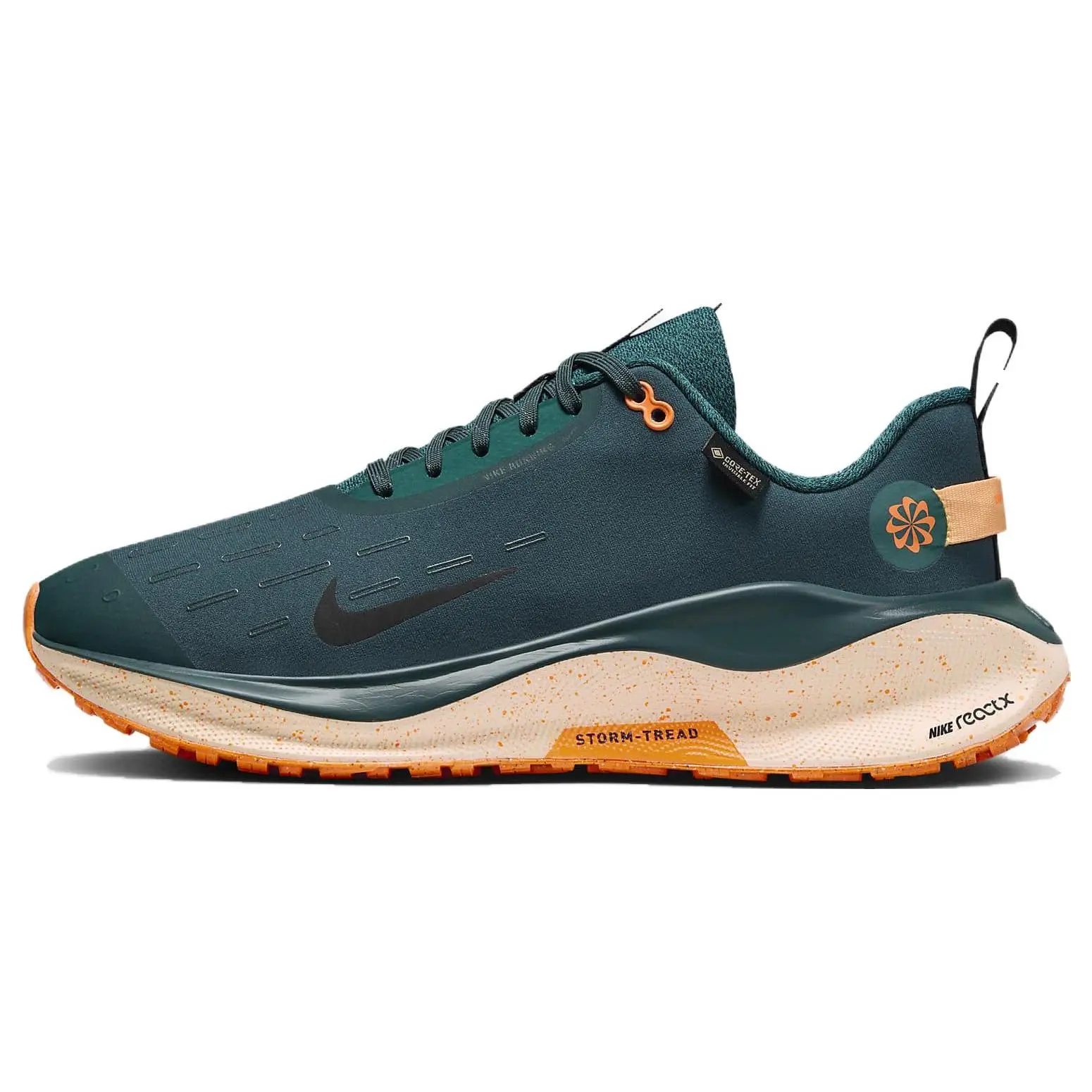 Nike InfinityRN 4 GTX Men's Comfortable All-Around Low-Top Running Shoes in Green Verifiable, with credentials and supporting global authentication
