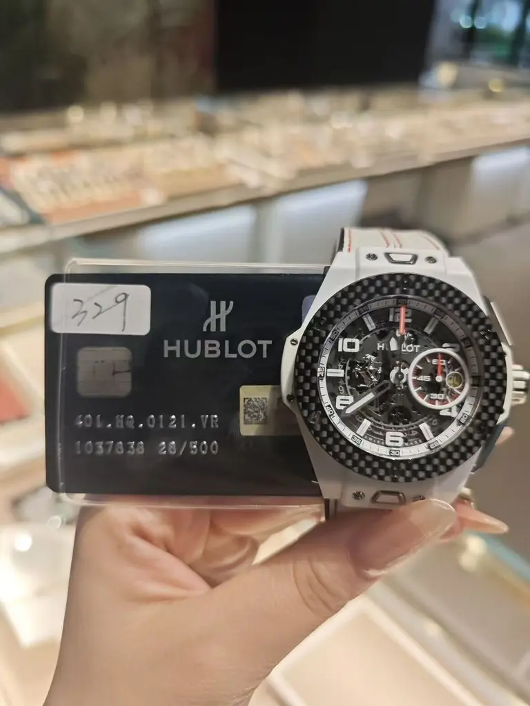 Pre-Owned Hublot BIG BANG Automatic Mechanical Ceramic Watch - 401.HQ.0121.VR, 45mm