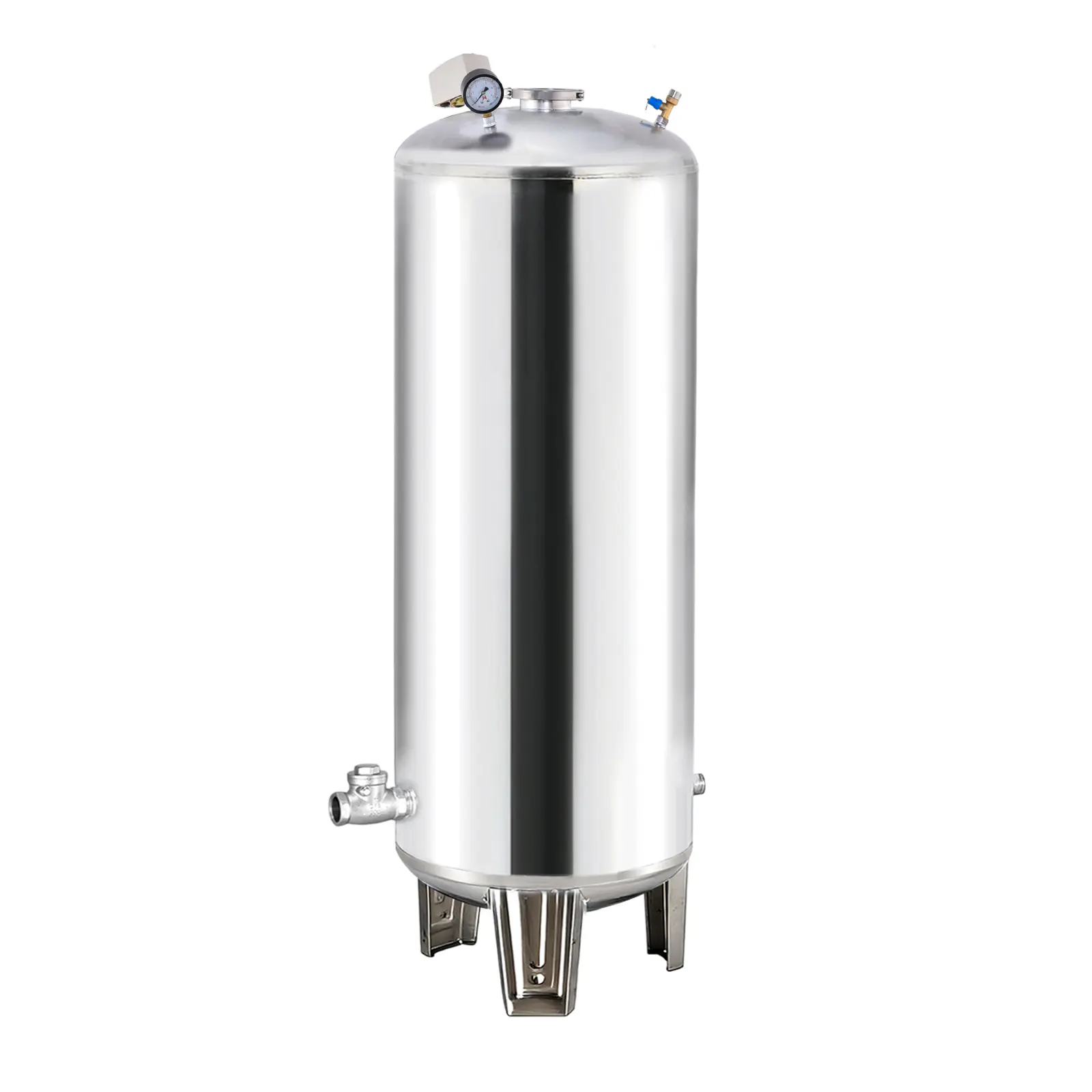 Well Water Pressure Tank 100L Well Pressure Booster Tank Water Pressurized Container Mounting Kit Included for Home Farm Staircase Garden Kitchen