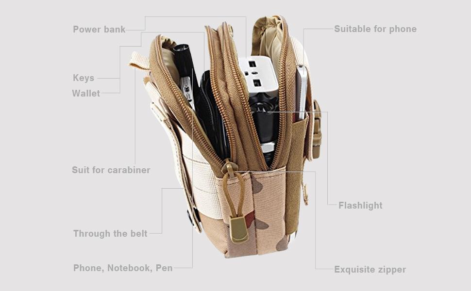 Tactical Waist Belt Bag | Universal Outdoor EDC Military Holster Wallet Pouch Phone Case Gadget Pocket for iPhone Samsung Tactical Waist Belt Bag | Universal Outdoor EDC Military Holster Wallet Pouch Phone Case Gadget Pocket for iPhone Samsung