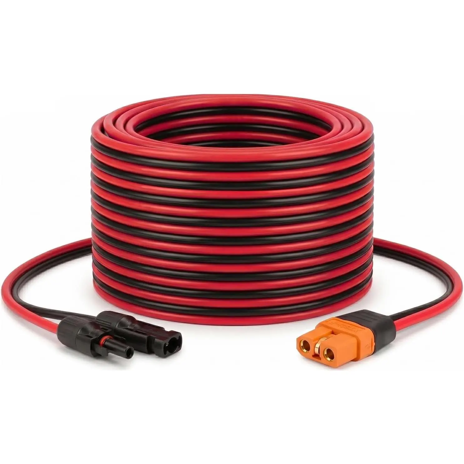 10AWG Resistant Solar to XT60i Plug Extension Cable, 20FT Power Transfer Adapter Connector for Portable Generator, Solar Panel to Power Station (Car Battery Repair Tool Accessory)