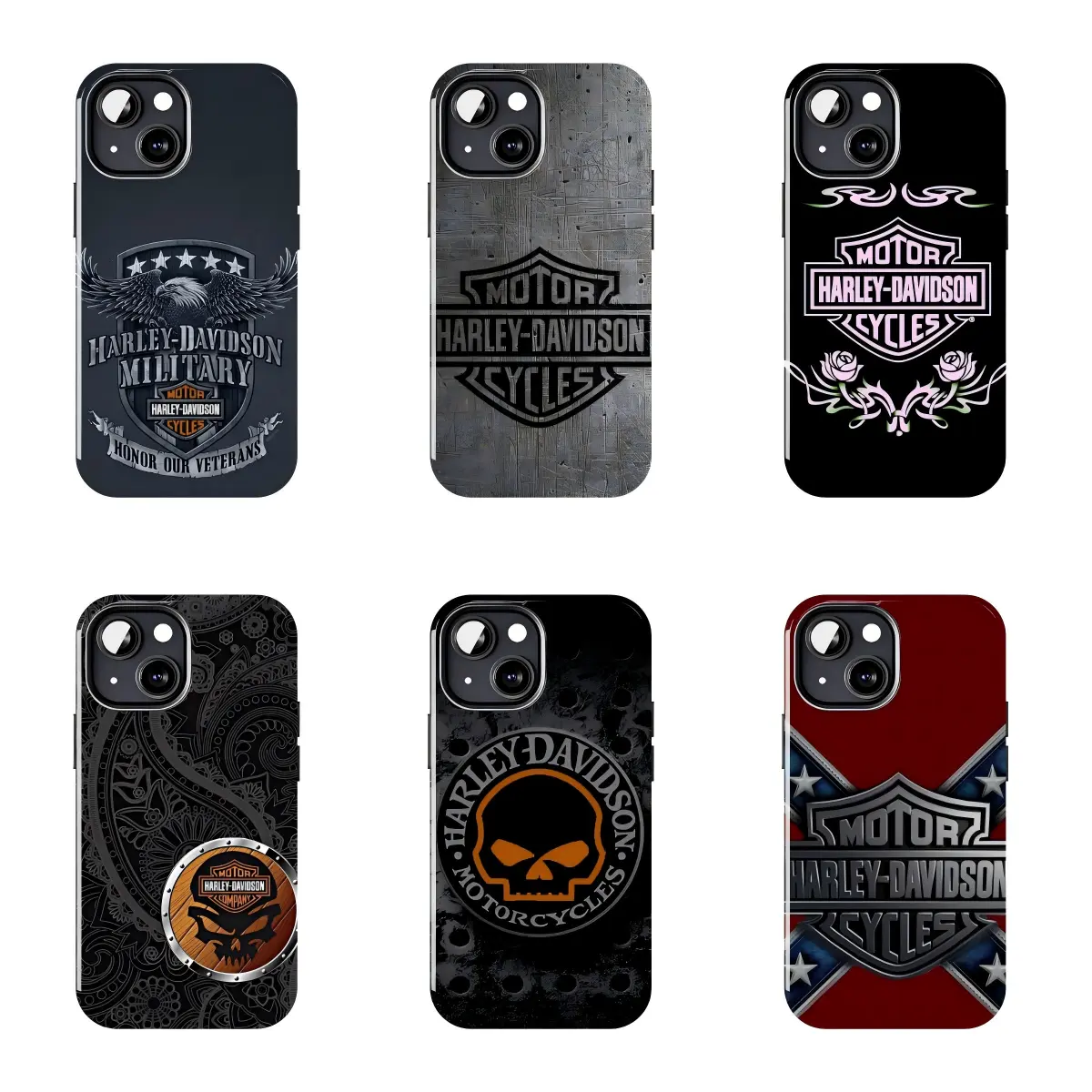 Harley Davidson Motorcycle Phone Case Suitable for iPhone 17-11 Pro Max/Plus and  Samsung Galaxy S23-25