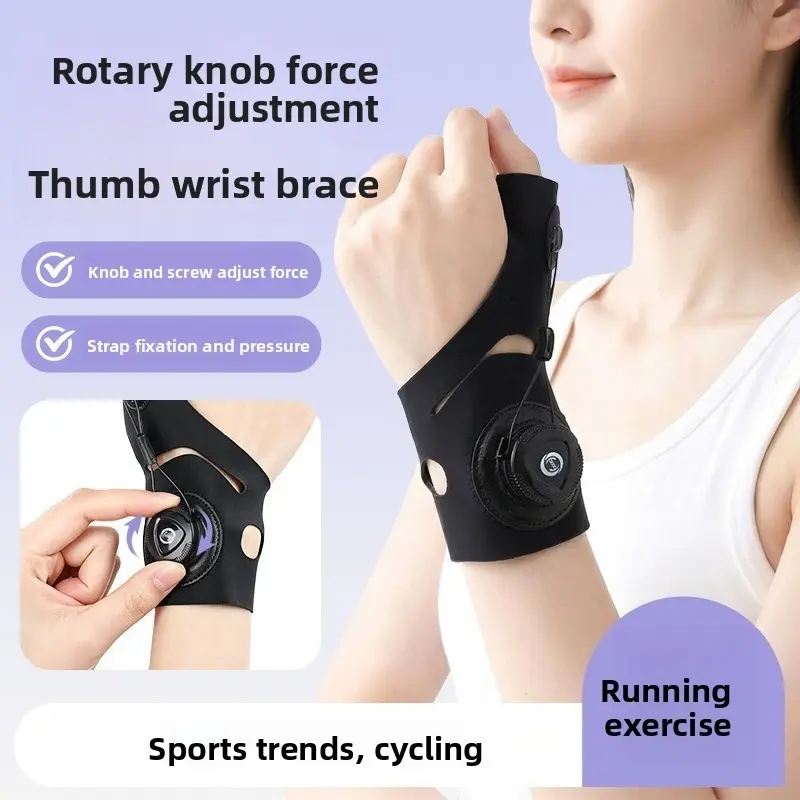 2PCS Rotating Thumb Brace – Adjustable compression + finger stabilization. For gym, sports, & joint protection. Support, Joint Protector