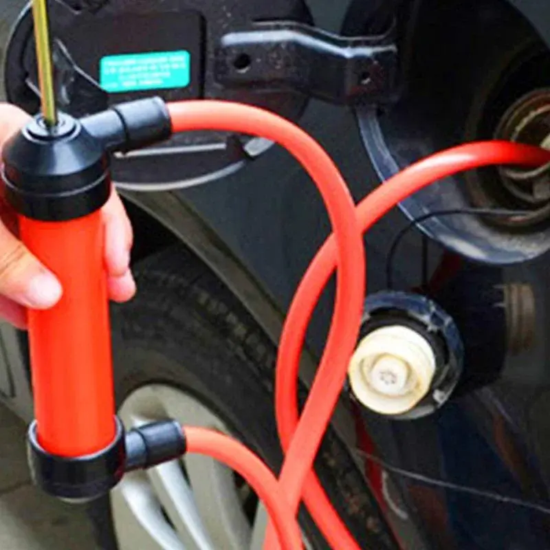 Manual Oil Pump for Suction and Transfer, Portable Hand-Pump for Various Vehicles, Truck, Quick Fluid Extraction Device, Liquid and Chemical Transport Pump