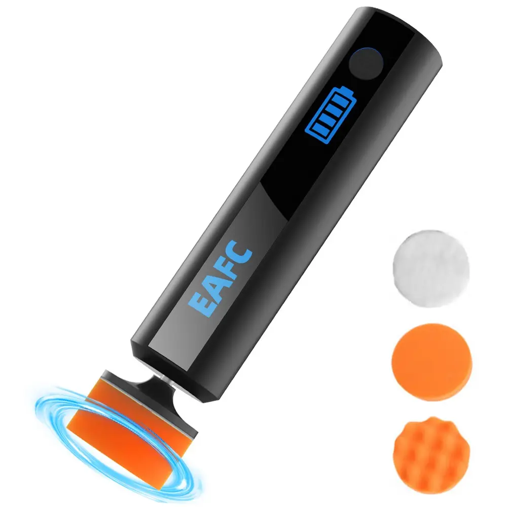 Car Detail Polisher, Mini Polishing Machine, USB Charging Wireless Car Paint Scratch Repair, Windshield Oil Film Remover, Auto Care Kit, Car Polisher Tool