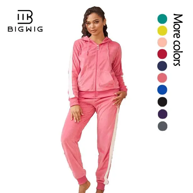 Women's 2-Piece Sportswear Set, Outfit Tracksuit with Cozy Fleece Zip-Up Hoodie & Sweatpants, Oversized Sweat Set for Womens Fitness, Workout Outfit Inspo Jogging, 2-Piece Women's Sportswear Set