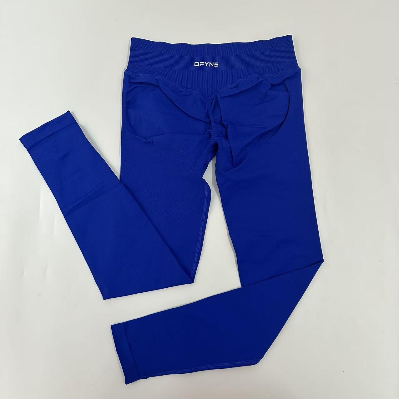 Dfyne Impact High-waist women's tight-fitting trousers and seamless yoga pants, suitable for sports, cycling and outdoor activities.