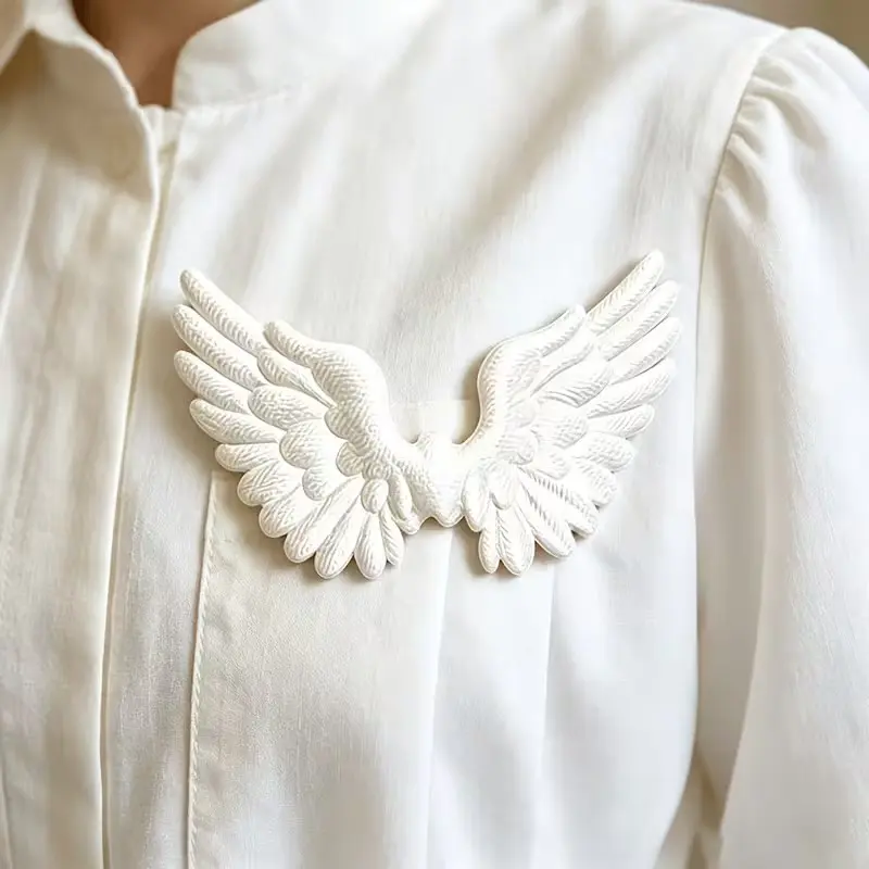 10 Angel Wings Fabric Stickers, Craft Decorations for Scrapbooks, Clothing Decoration, Birthday Parties, Dream Theme Events, Christmas Holidays