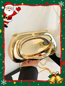 Women's Elegant Chain Strap Evening Bag, ExquisiteTrendy Clutch Bag, Clutch Purse, Fashionable Bag for Party Decoration，Christmas Gift, Valentine's Day Gift, Ideal Gift