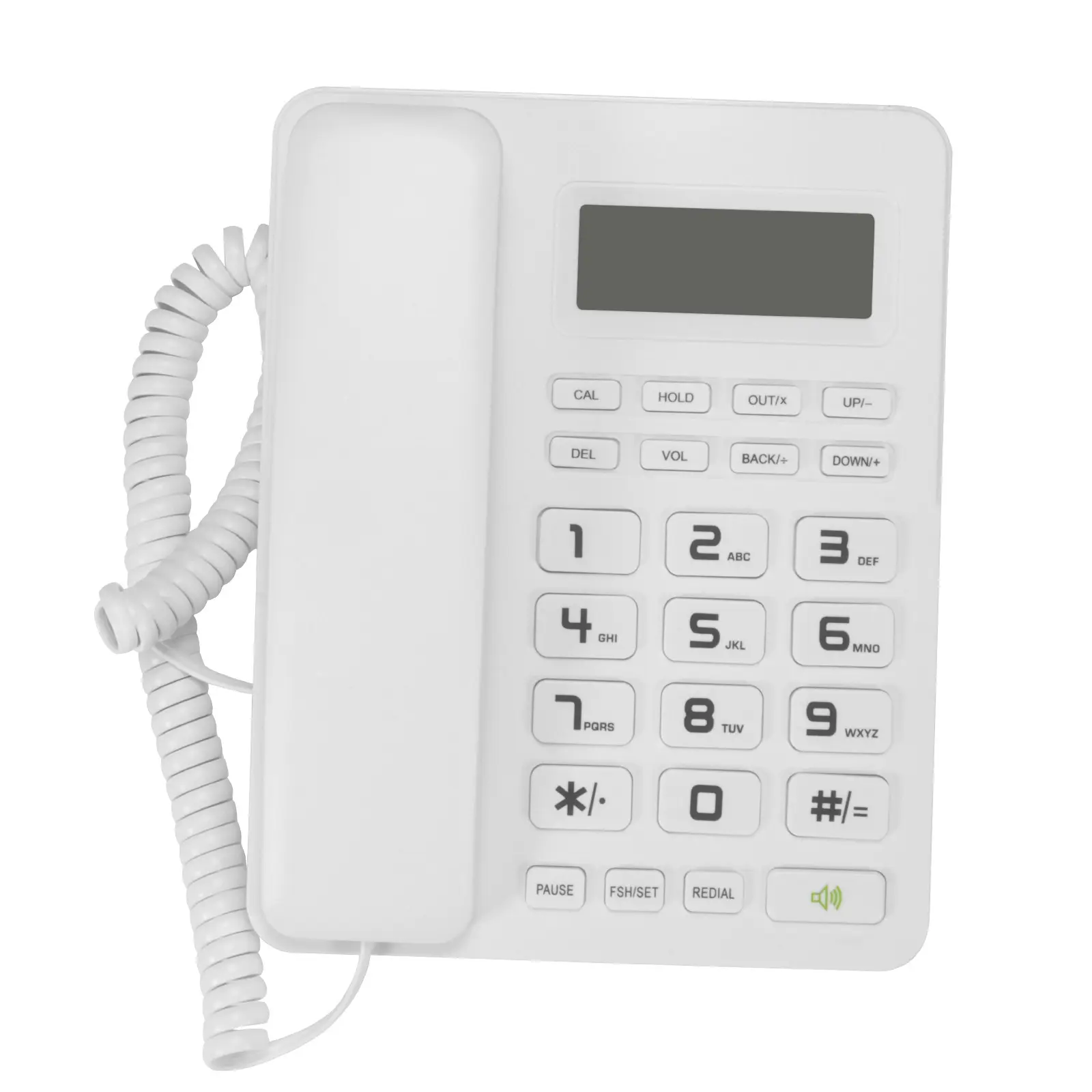 Office Wired Telephone Machine, Home Desk Phone with Caller ID, Hotel Room Phone Extension, Reliable Communication Device Appliance