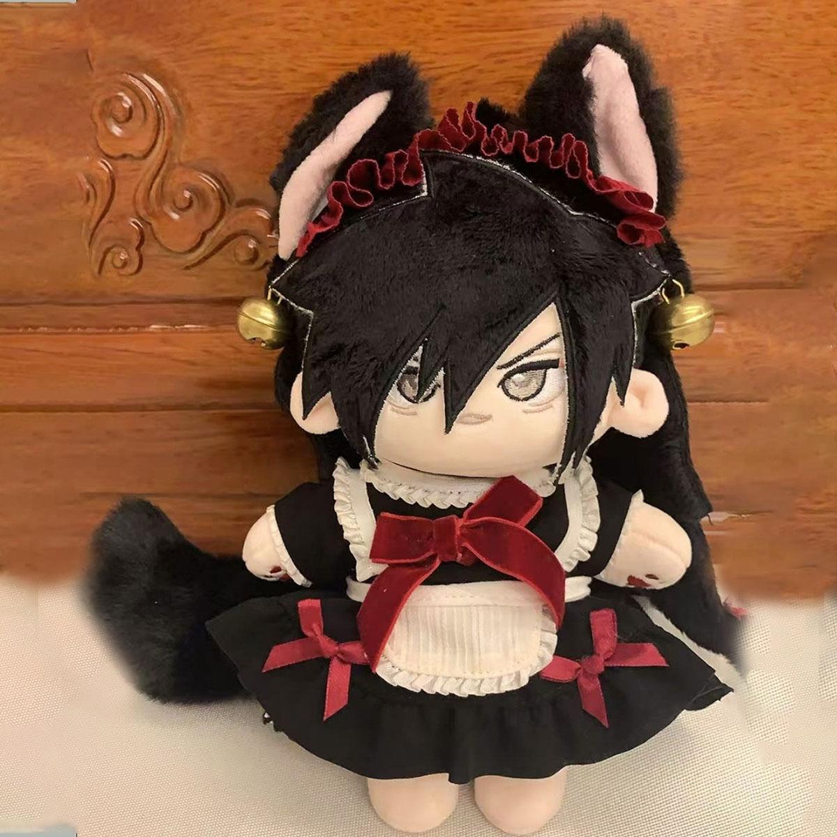 Stuffed 20cm Uchiha Madara Anime Figure Handsome Boy Cosplay Dress Up Cotton Doll Body Toys for Children Birthday Gifts