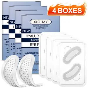 8pcs Hyaluronic Acid Micro Needle Eye Mask, Injects Retinol and Peptides, for Eyes Face Nose, Strong Moisture Moisturizing Hydrating Tightening Radiant Glow, Peptide Eye Patches