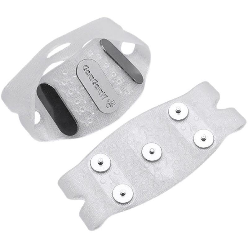 Easy Step 5 & 7 Tooth Snow Crampons Simple Anti Fall Spikes for Seniors and Daily Use