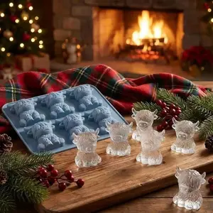 Creative New Cute Cow Silicone Mold, Chocolate Making Model, Weekend Holiday Kids Family Collection, DIY Craft Tool, Silicone Candy Mold