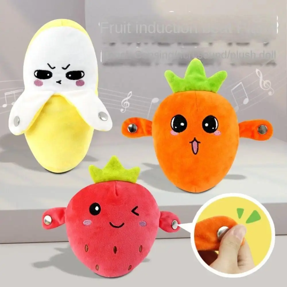 New Interactive Musical Sensing Beat Fruit Musical Dooll Fruit Sensing Beat Piano Banana Strawberry Electric