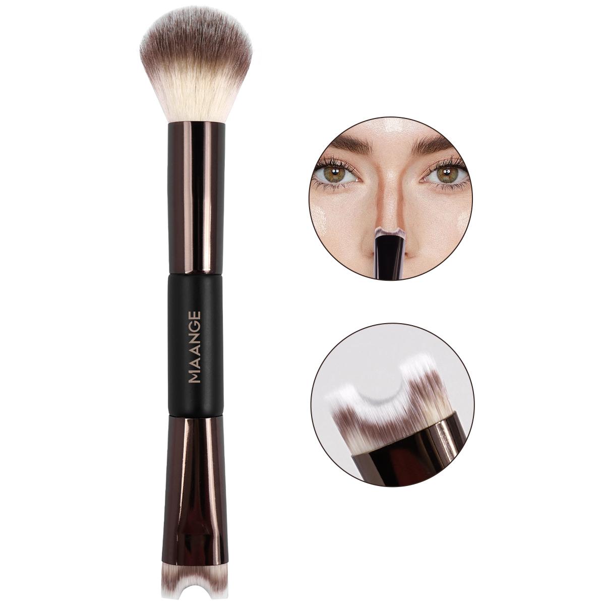 Dual Head Makeup Brush, Multifunctional Makeup Brush, 1 Count Blush Brush, Loose Powder Brush, Nose Shadow Brush, Highlighting Brush, Makeup Tools Gift for Women & Girl #TOP PICKS