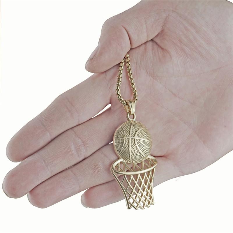 Basketball hoop pendant hip-hop creative necklace - New product jewelry for sports accessories