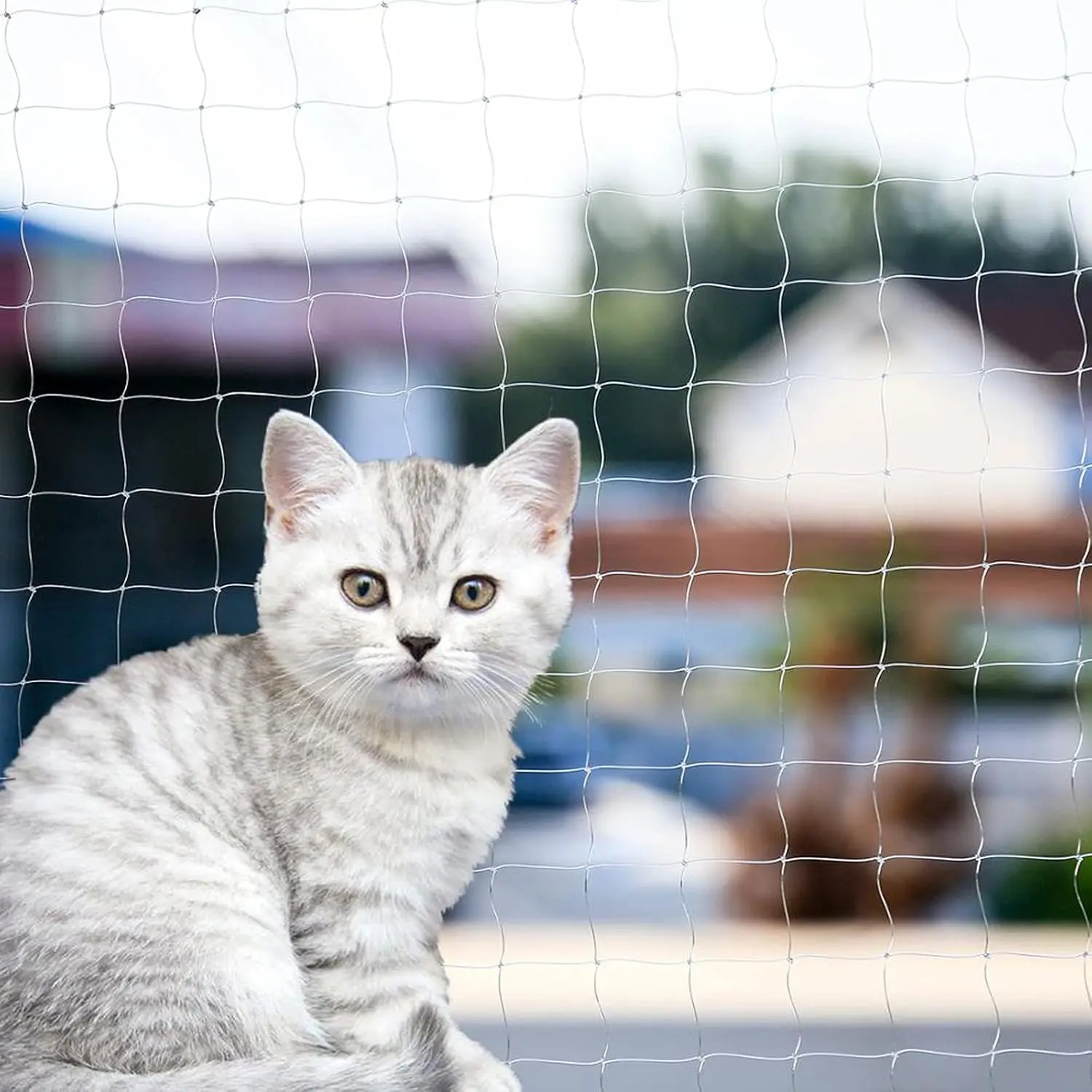 Transparent Nylon Anti-Fall Pet Mesh Fence Net for Cat Dog, Suitable for Balcony Window Stairs, 10*20ft