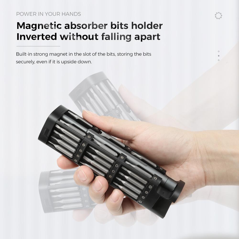 46-in-1 Precision Screwdriver Set, Portable Pen Manual Hand Tool Kit, Wireless Cordless Magnetic Mini Small Bit for Xiaomi Mobile Cell Phone Watch Repair