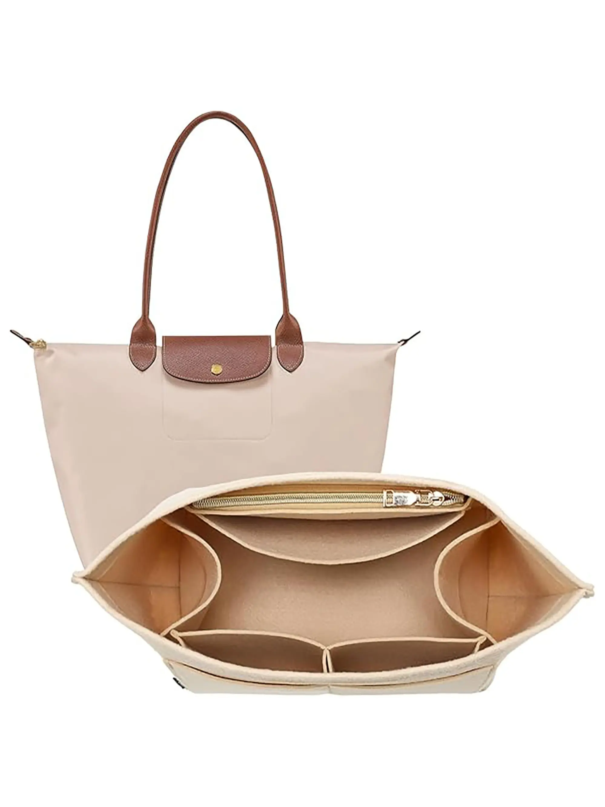 Multi-Pocket Handbag Lining, Daily Use Multi-Pocket Crossbody Bag Inner Pouch, Organizational Accessory for Everyday Essentials
