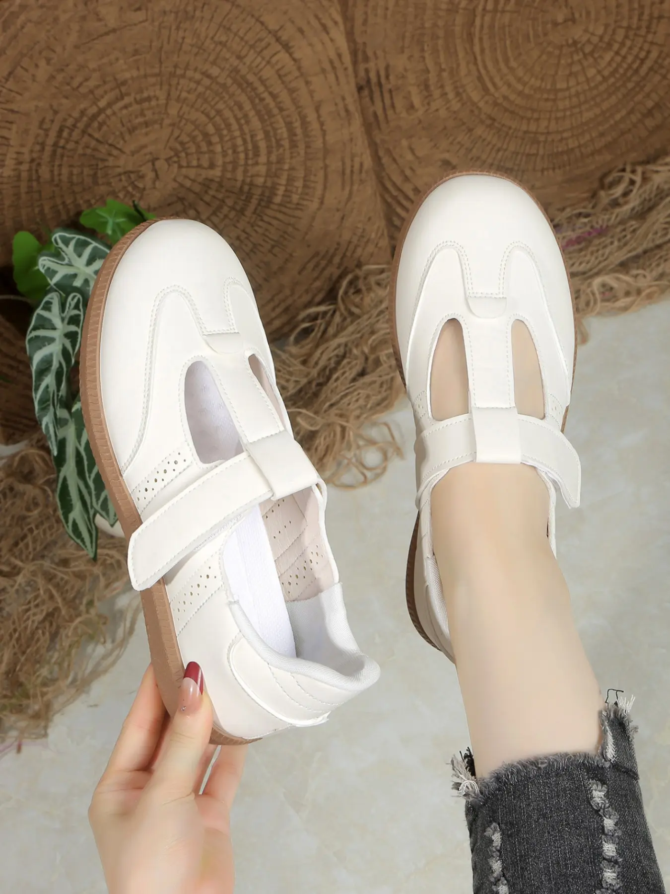 Mary Jane One-Step Magic Ballet Comfort Casual Fashion Trendy Sports Trainer Flat Shoes, Stylish and Convenient Footwear for Daily Wear