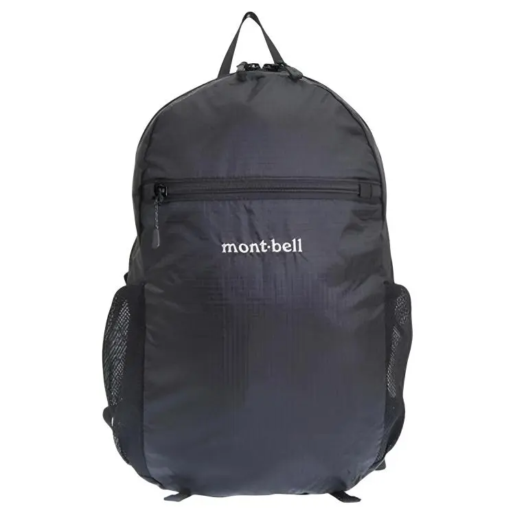 Montbell 10L Lightweight Durable Nylon Backpack for Men and Women, Minimalist Black