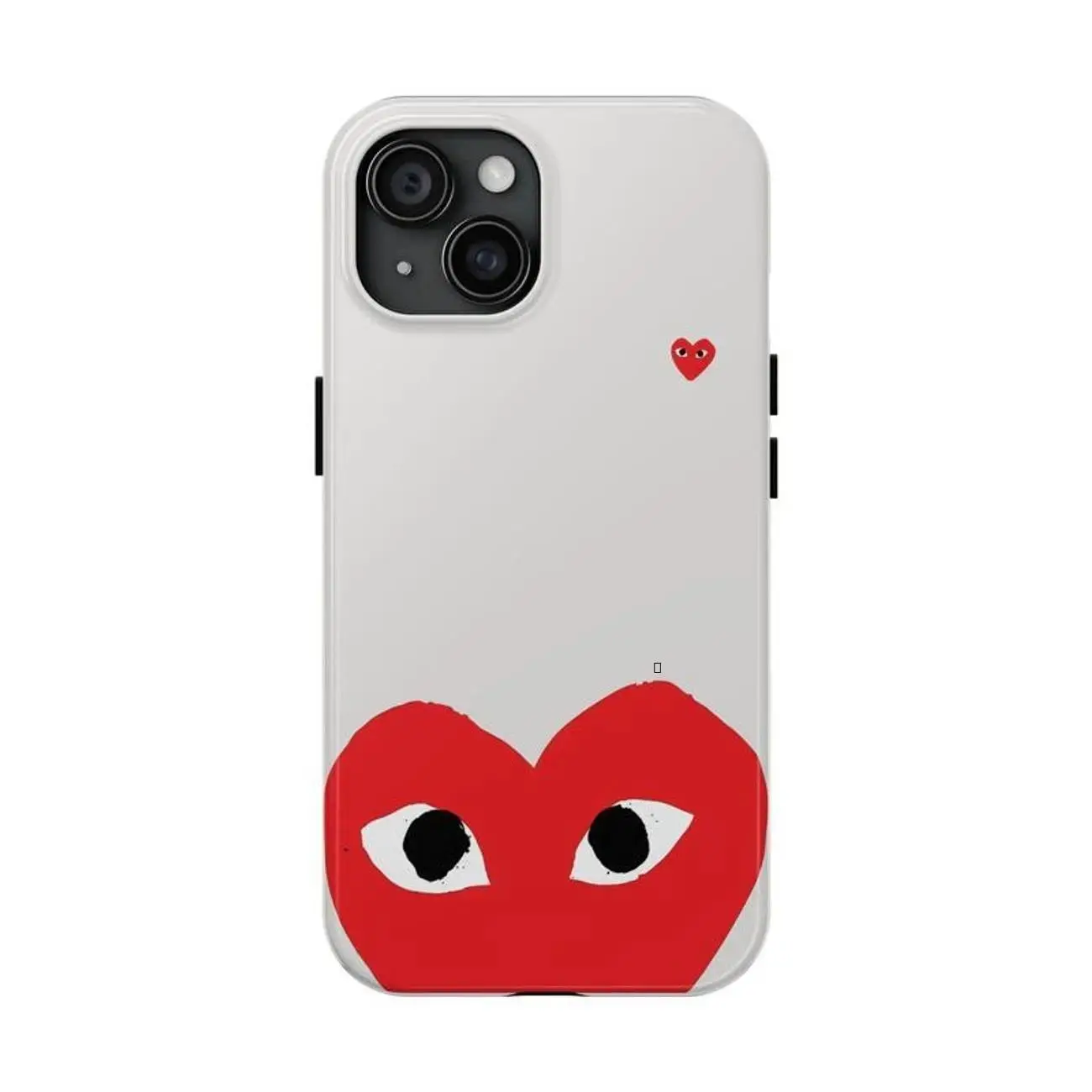 Trendy "Instagram-style" phone case featuring playful large and small heart/smiley-face designs; a durable protective cover compatible with iPhone models 12 through 17. It makes an excellent gift for close friends and is perfect for special occasions.