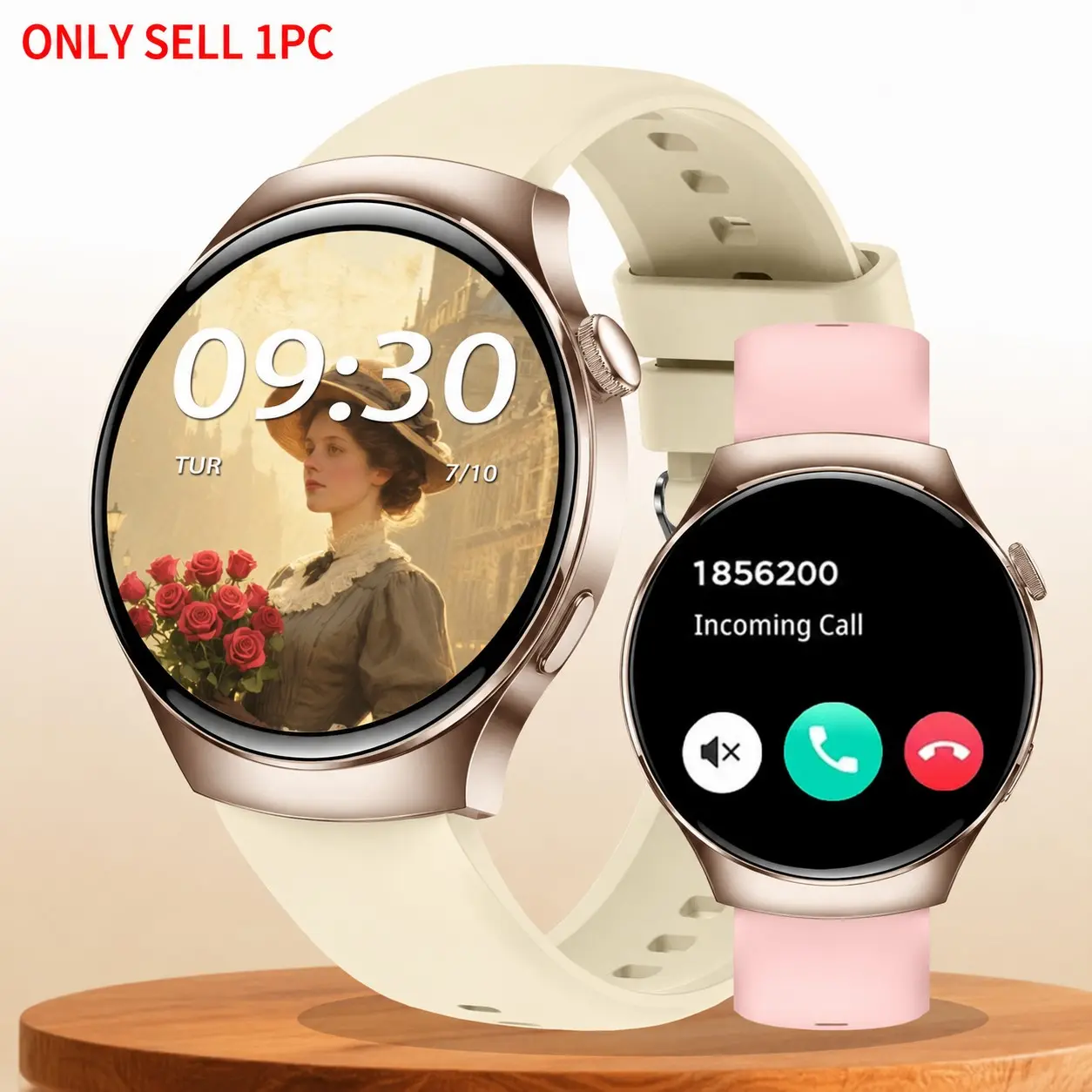 Women's Smartwatch, Android Smartwatch, 1.53-Inch HD Screen, Fashionable Sport Watch, Health Fitness Smartwatch, Bluetooth-compatible Pedometer, Perfect Valentine Gift, Supports Wireless Calls