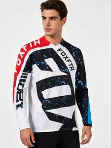 Mountain bike racing wear, road cycling jerseys, Motocross Jersey, MTB, BMX, ATV, downhill motorcycle, DH, off-road motorcycle T-shirts, men's fitness long-sleeve T-shirts, quick-dry breathable T-shirts 2025