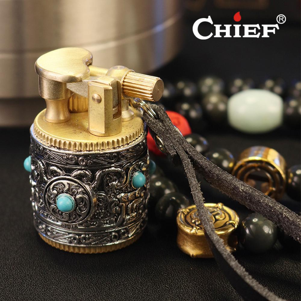 Retro Flint Wheel Lighter Silver Armor Decoration Fat Boy Shape Brass Material Novelty Unique Lighter For Men gift(Without Fuel)