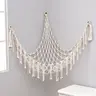 Plush Toy Net, 1 Count Hand‑woven Rope Wall Mounted Triangular Corner Toy Storage Net Organizer, Decoration, for Living Room Bedroom Dormitory