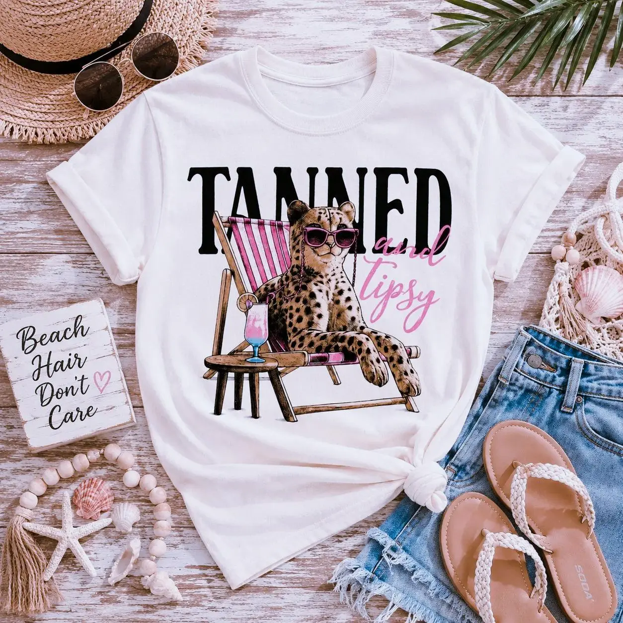 Women's Shortsleeve Cheetah Print Casual T-Shirt, Animal Print Womenswear Top, Women's Clothes