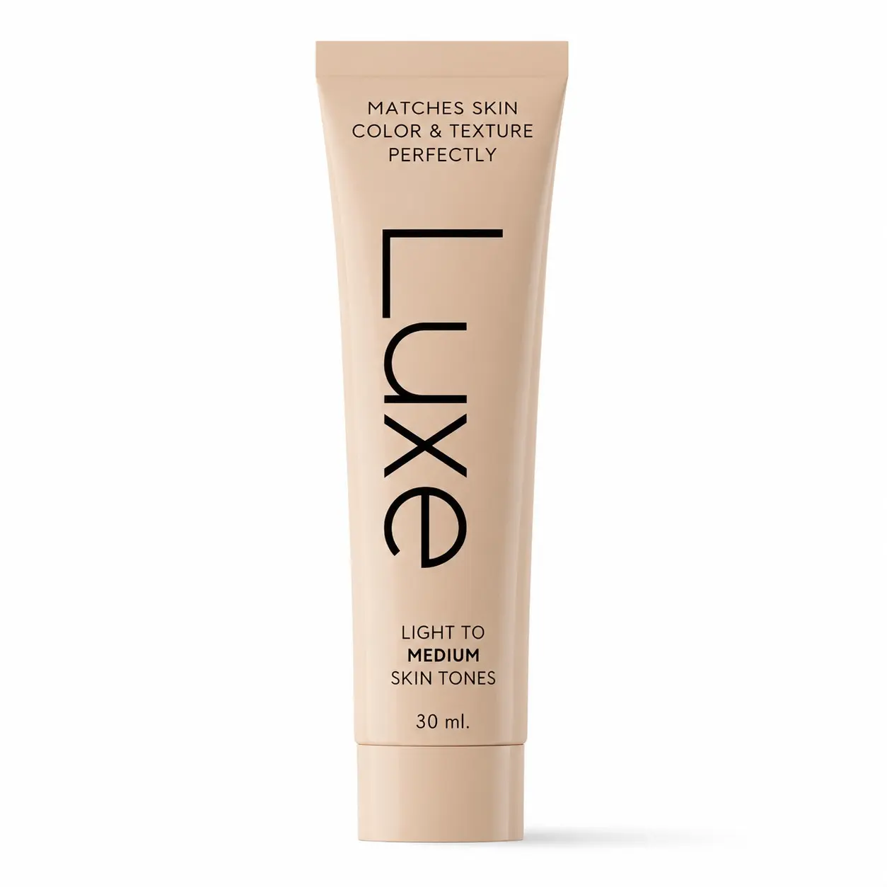 Luxe Cream Foundation Tube, Minimalist Squeeze Packaging, Lightweight Formula, Natural Coverage Long Lasting, Daily Makeup For Light To Medium Skin Tone, Blurs Imperfections Skin-Like Finish