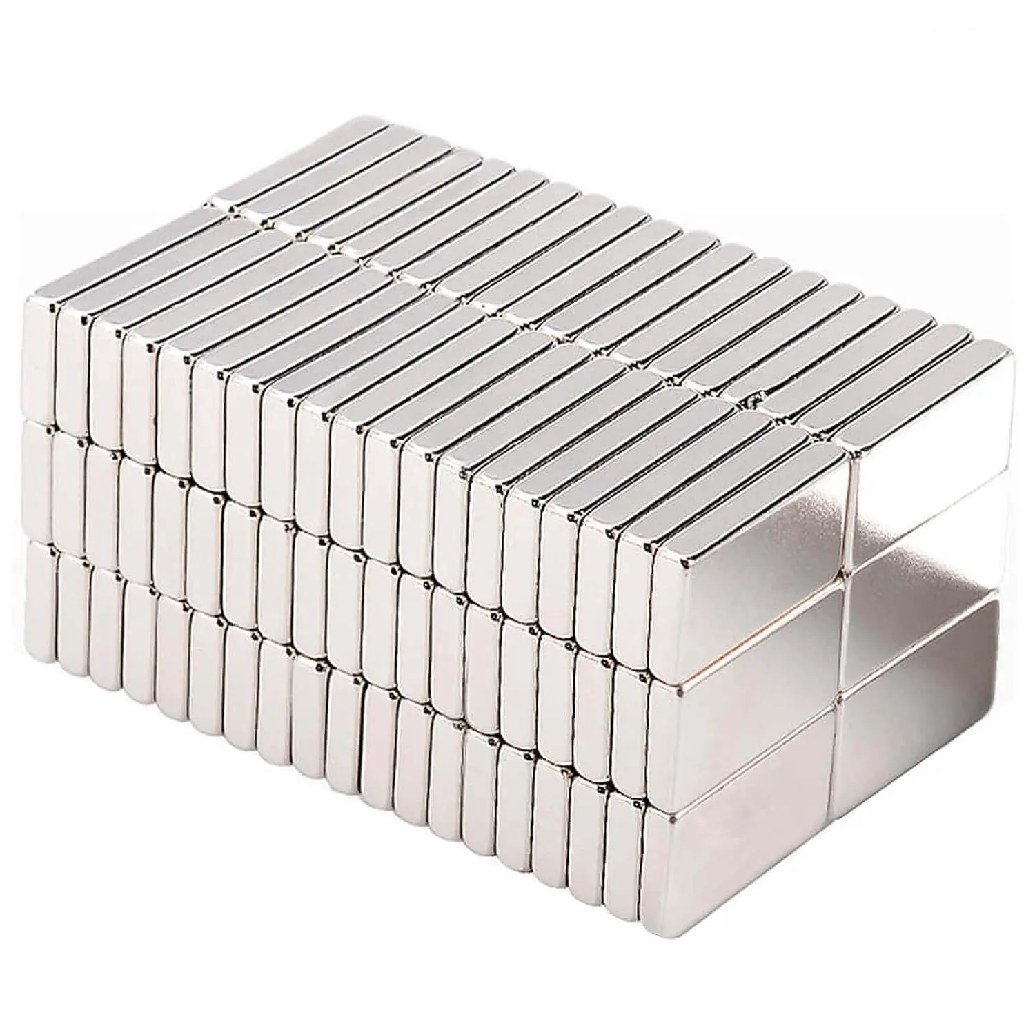 120Pcs N52 Grade Rectangular Neodymium Magnets, Multi-Size Tiny Rare Earth Magnets for Crafters, DIY Home Projects, Office Whiteboard, Refrigerator, Crafts Experiment, Scientific Model Building Tool