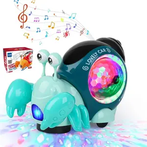 Interactive Musical Toy That Crawls with Music and Lights, Glowing Crab Toy, Musical Glowing Toy, Crawling Toy, Walking Crab Toy, Toy