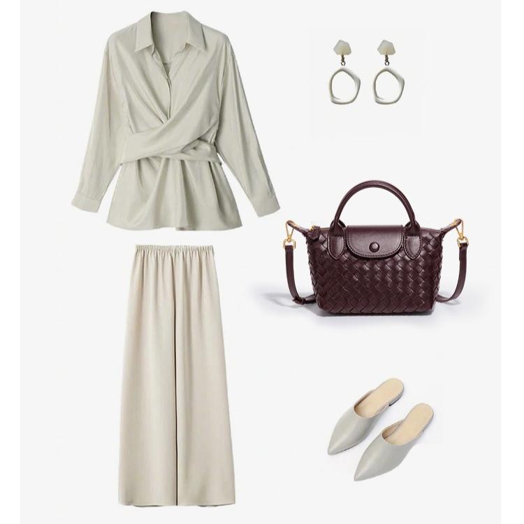 6252 Hand-woven Shoulder Dumpling Bag 2025 New PU Leather Fashion Commuter Messenger Bag