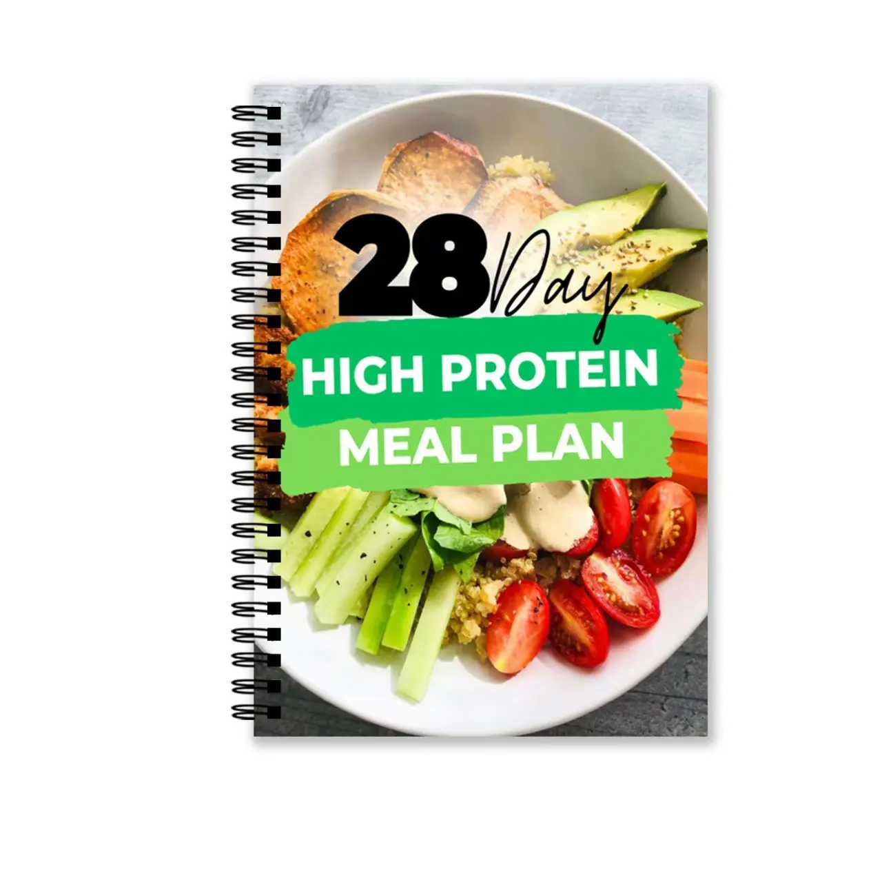 28-Day High-Protein Weight Loss Diet Plan Book, Comprehensive Guide for Effective Fat Reduction, Ideal for Health Enthusiasts