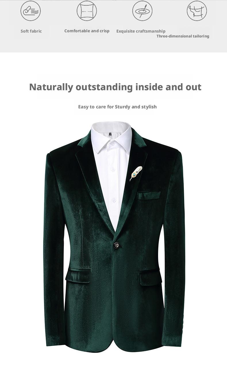 Men's Velvet Suit Jacket Wedding Tuxedo, Formal Gala Dinner Blazer, Casual Evening Dress Coat Men's Velvet Suit Jacket Wedding Tuxedo, Formal Gala Dinner Blazer, Casual Evening Dress Coat