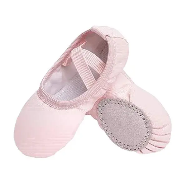 EU Dynadans Wholesale Ballet Flats for Women and Girls Stretch Canvas Dance Shoes Non Slip Sole Pink Ballet Shoes for Beginners and Professionals