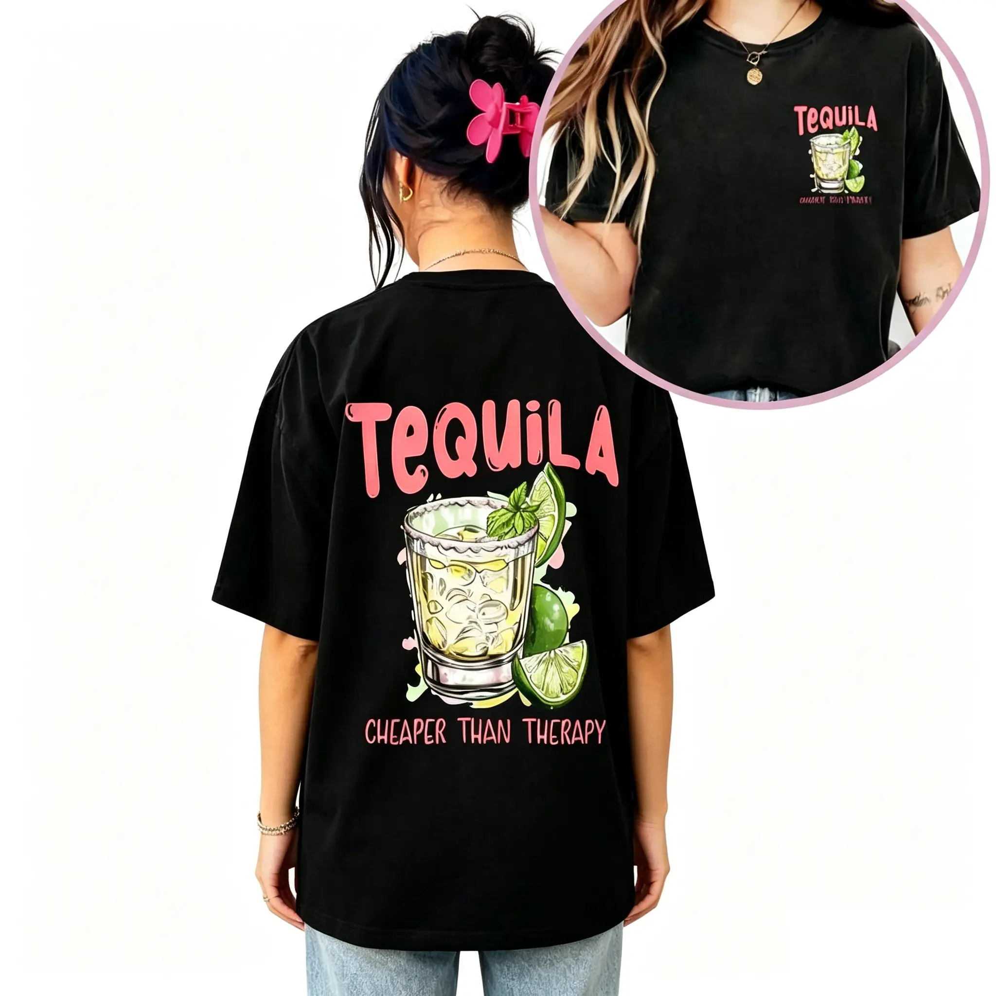 Tequila Shirt Funny Drinking Tee Gift For Tequila Lover Cheaper Than Therapy Tshirt Summer Day Drinking Shirt