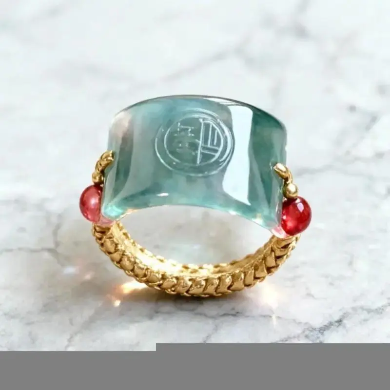 Retro Chinese-Style Bag Accessory, Jade-Like Chrysanthemum Charm with Fu Emblem and Hand-Braided Feng Shui Cord, Corded, Imitation Jade, Modern, Handmade, 2026 New, Beads, Oriental, Elegance, Stackable, Jewelry For Women, Vintage, Cicidc, Imitation Jade C