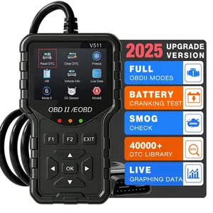 New Professional Obd2 Car Diagnostic Tool V511, Supports 8 Languages, Real-Time Data Stream, Clear Fault Codes, Durable Structure and No Battery Required