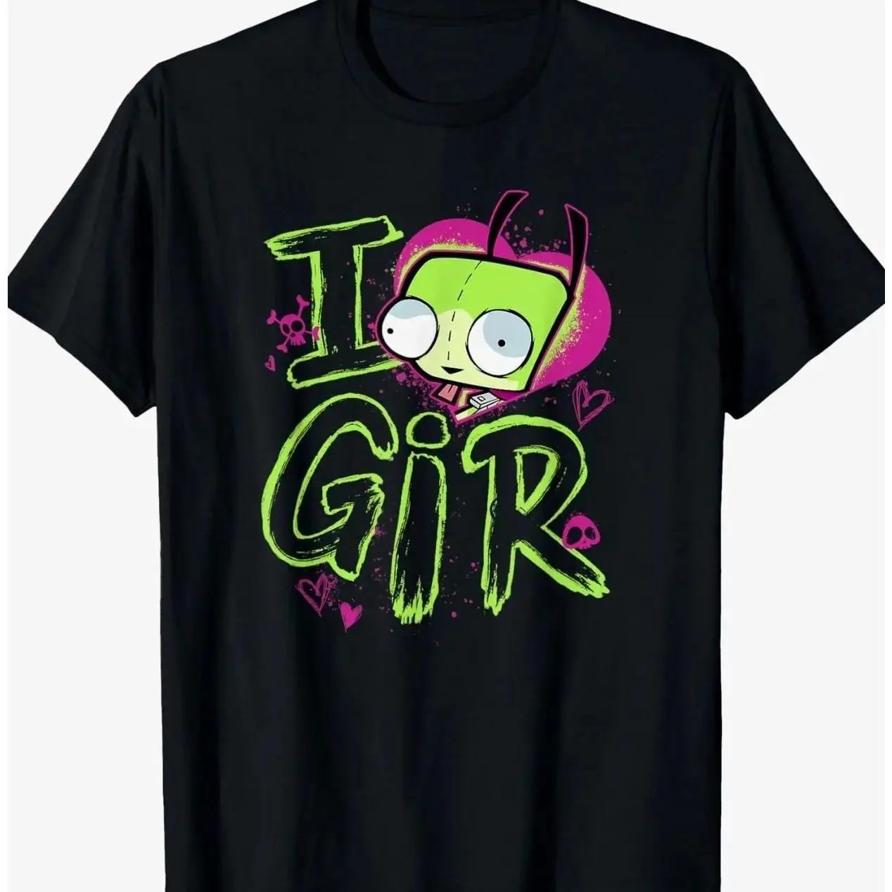 🎬 🖤 Invader Zim Valentine's Day I Love Gir T-Shirt